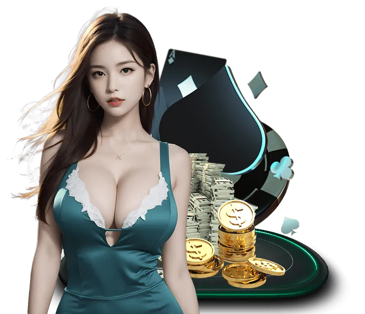 Máy slot game với biểu tượng may mắn và tiền vàng, minh họa mmoo9 slot